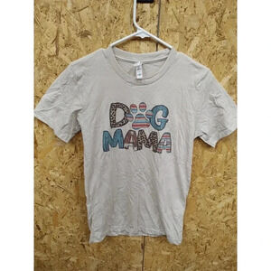 Dog Mama Colorful Soft Bella+ Canvas Size Small Boutique Graphic Tee